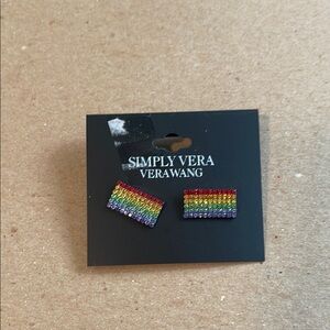 Simply Vera Vera Wang Multicolor Striped Earrings